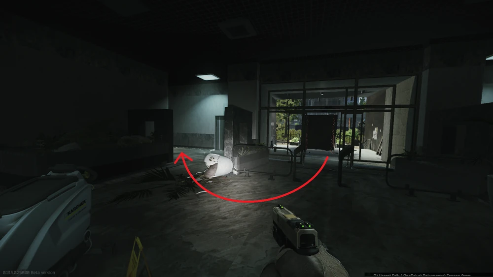 进入保安室的路线1