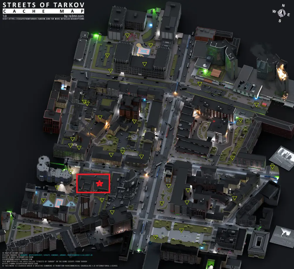 Sparja商店位置 Sparja商店位置