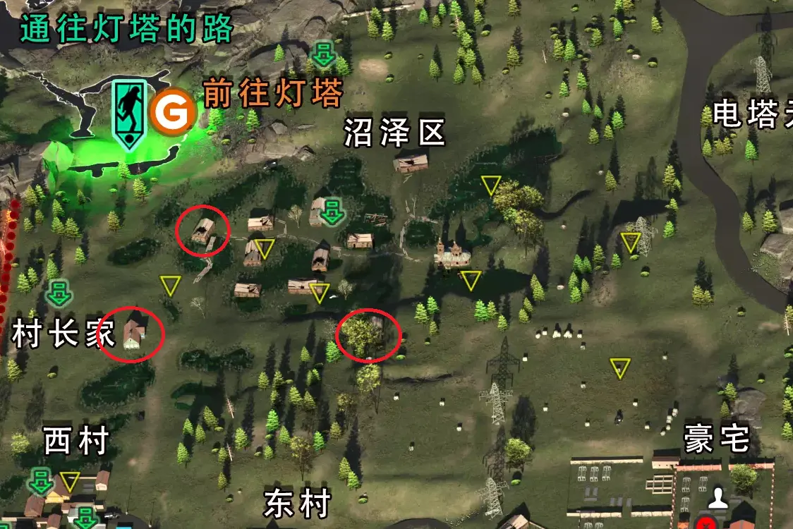 三个房子位置 三个房子位置