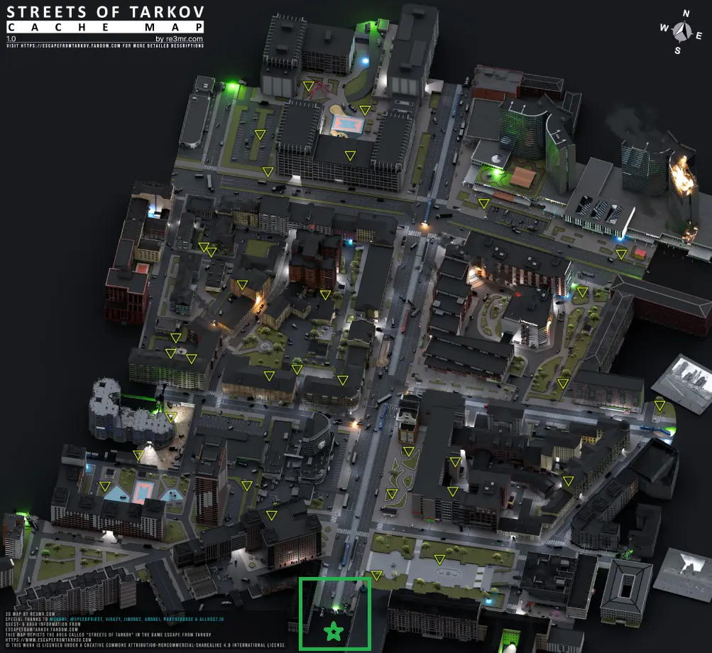 Primorsky大道出租车载具撤离点