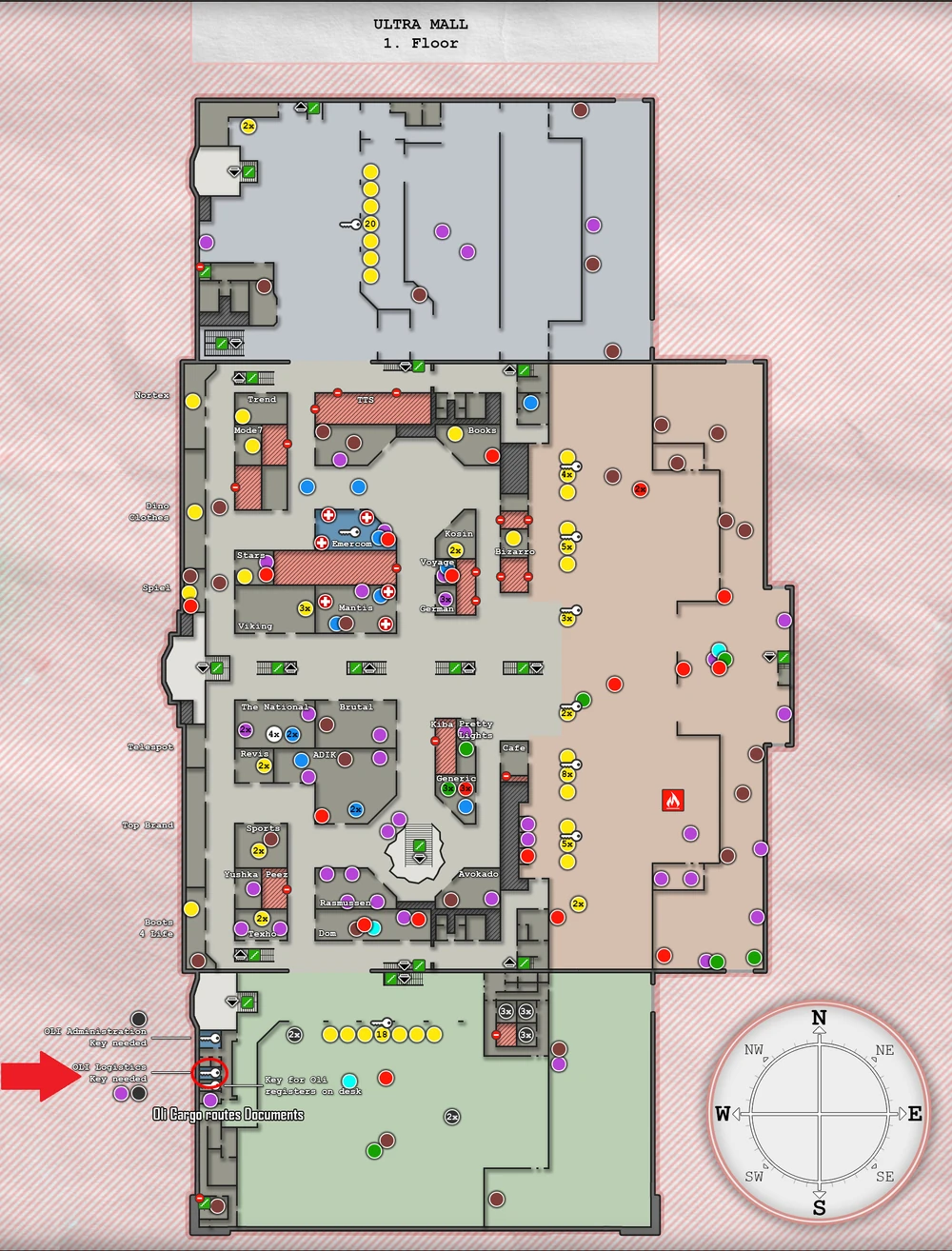 OLI物流部办公室位置 OLI物流部办公室位置