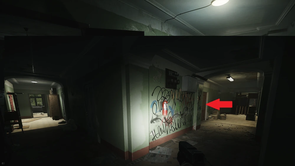 通往西楼梯的路线3 通往西楼梯的路线3