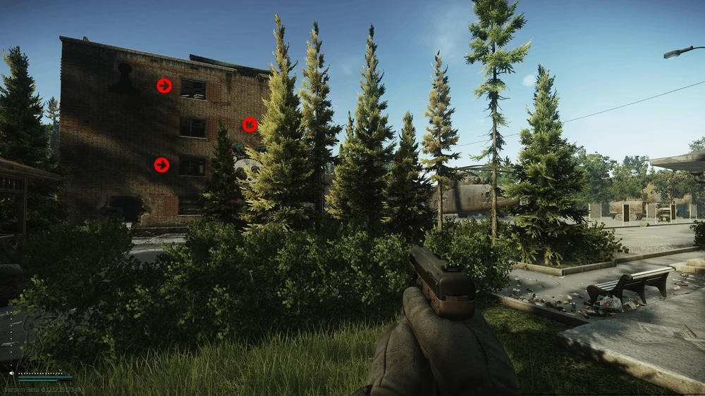 从机尾楼外看3个房间的位置 从机尾楼外看3个房间的位置