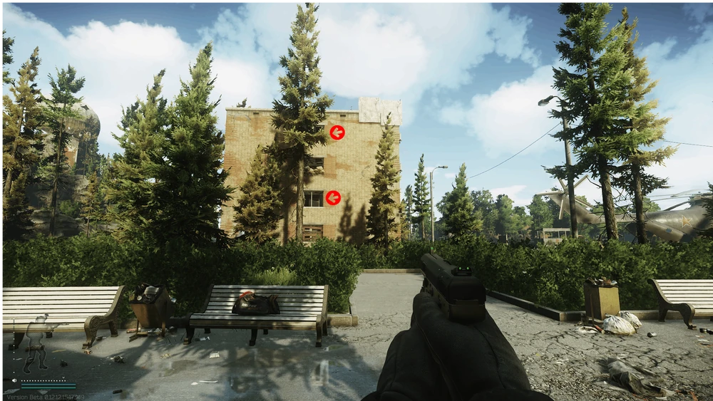 从机侧楼外看2个房间的位置 从机侧楼外看2个房间的位置