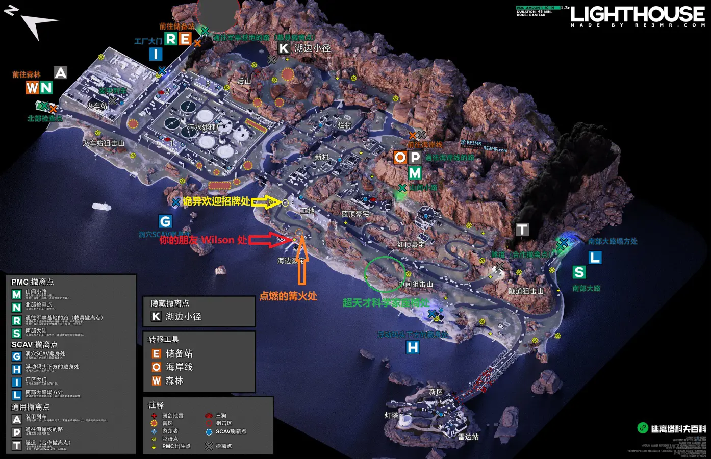 灯塔的安装位置 灯塔的安装位置