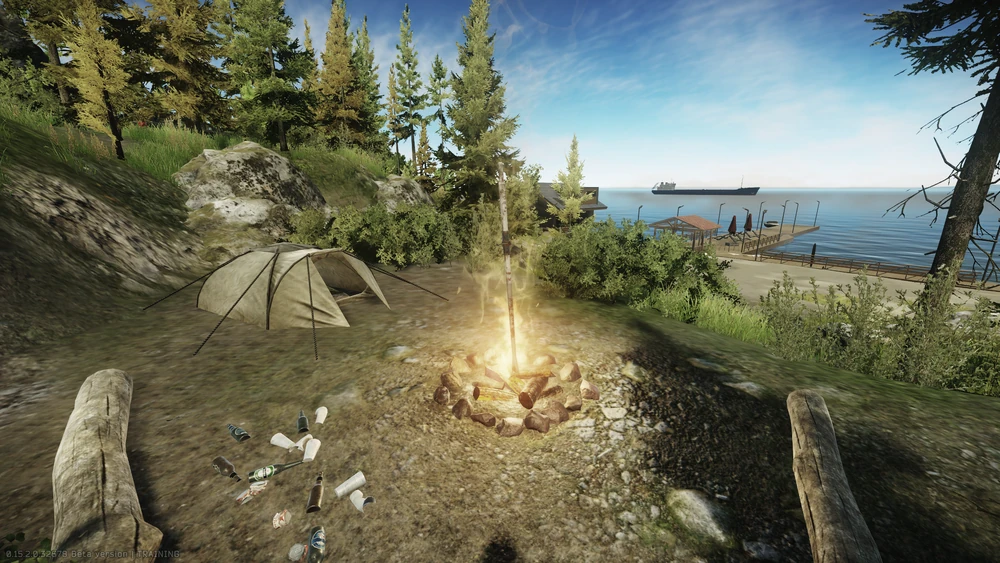 点燃的篝火处 点燃的篝火处