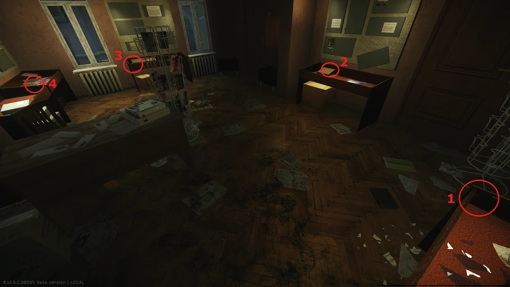 博物馆1楼刷新点 博物馆1楼刷新点