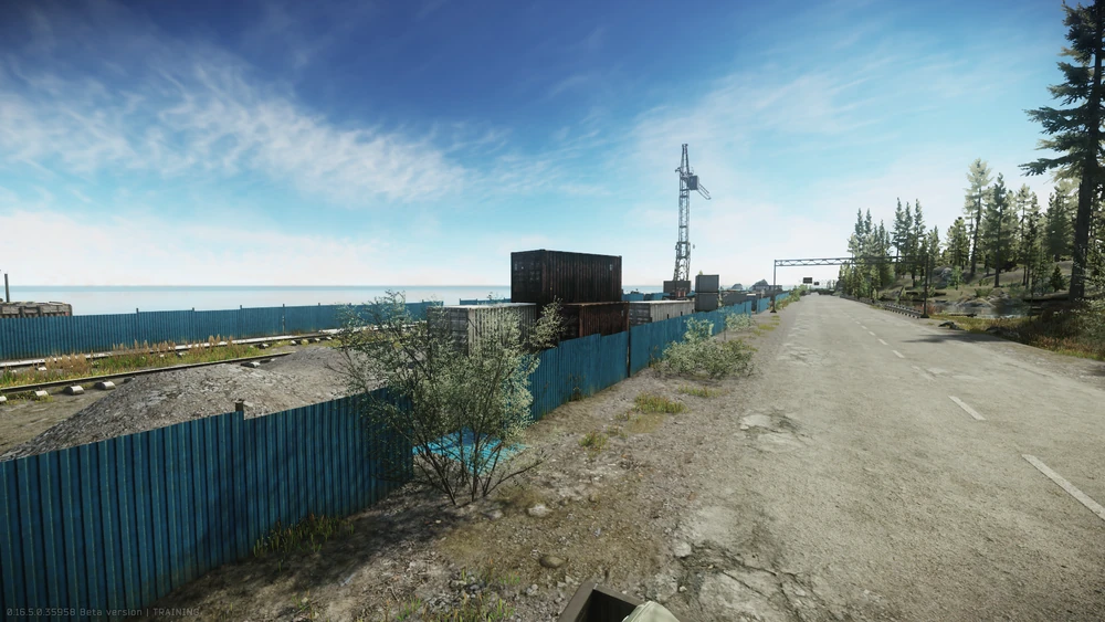 海岸线的建筑工地