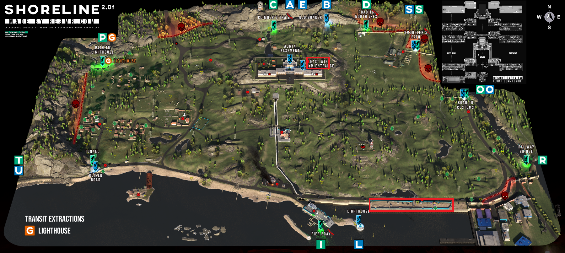 海岸线的建筑工地与儿童游乐场位置