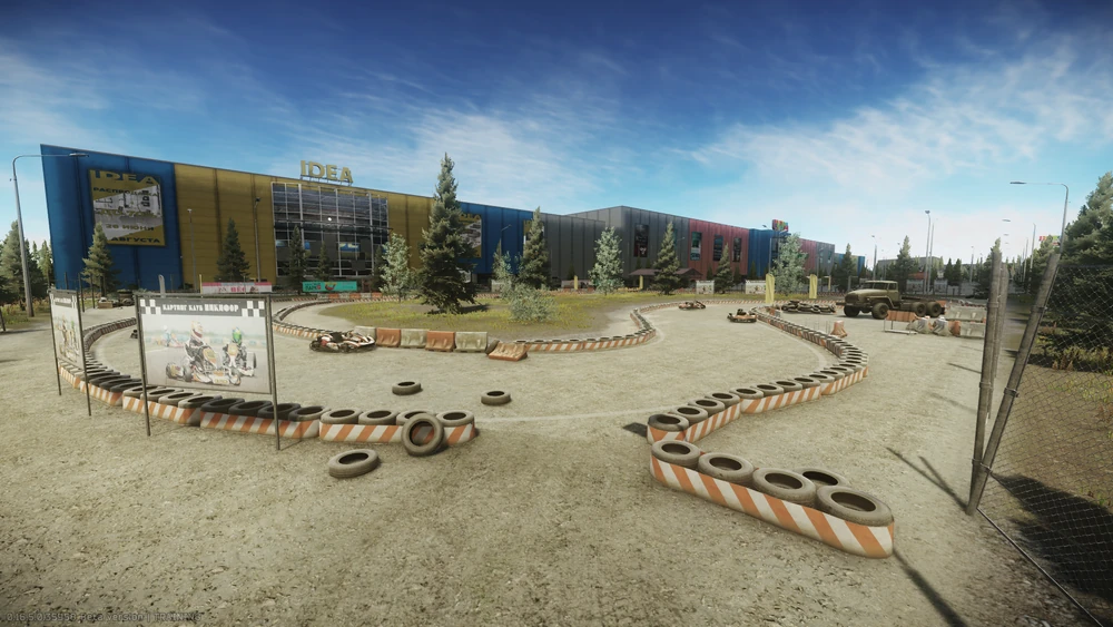 立交桥的卡丁车场