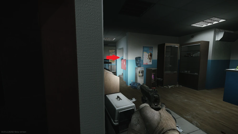 从楼梯进入兽医诊所2楼