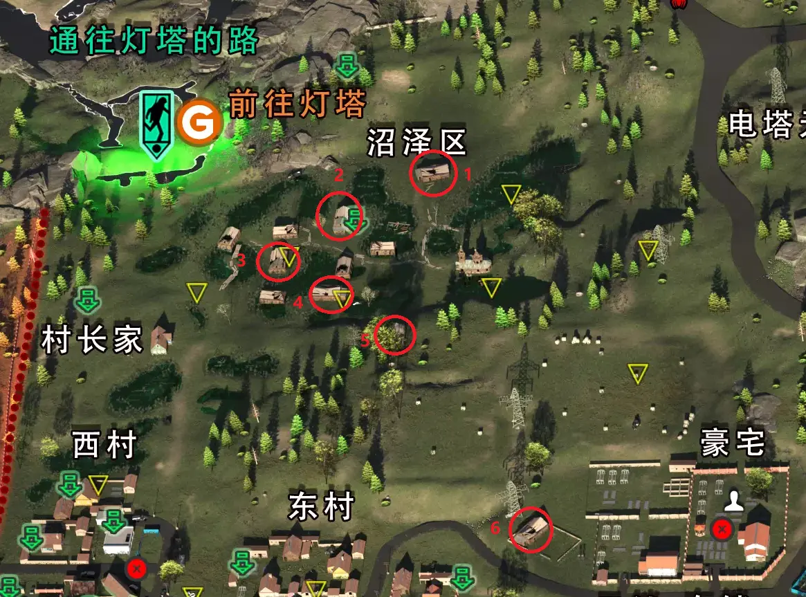 沼泽村庄的6个房子 沼泽村庄的6个房子