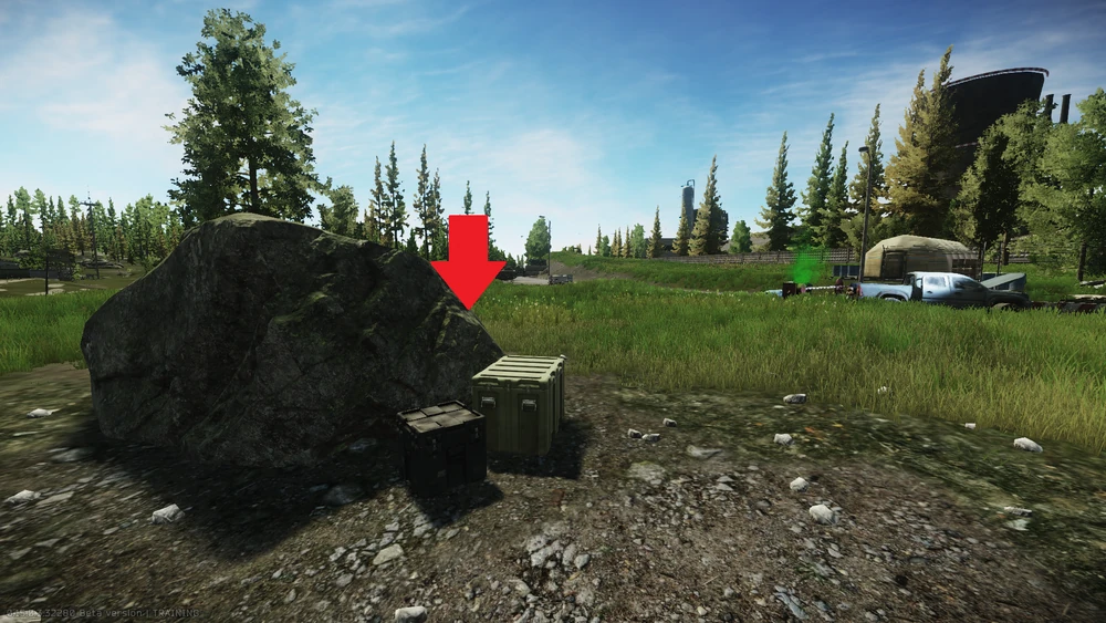 森林RUAF大门撤离点旁的巨石 森林RUAF大门撤离点旁的巨石