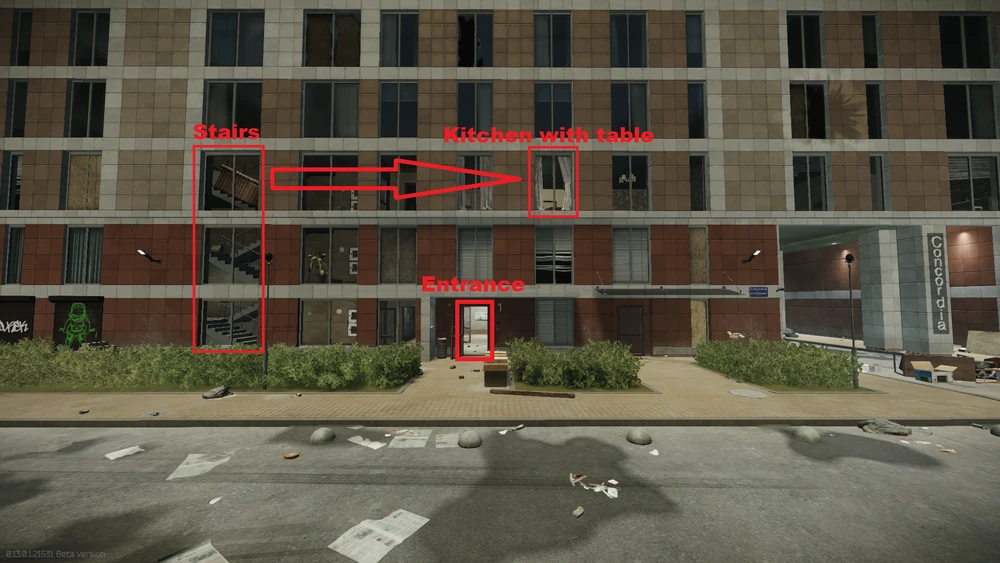 从外部通过1号楼楼梯前往8号公寓 从外部通过1号楼楼梯前往8号公寓
