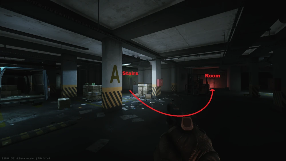 下楼到地下停车场找到保安室 下楼到地下停车场找到保安室