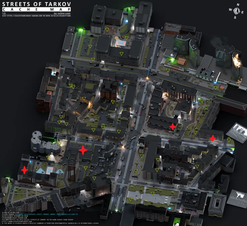 4个商店位置 4个商店位置