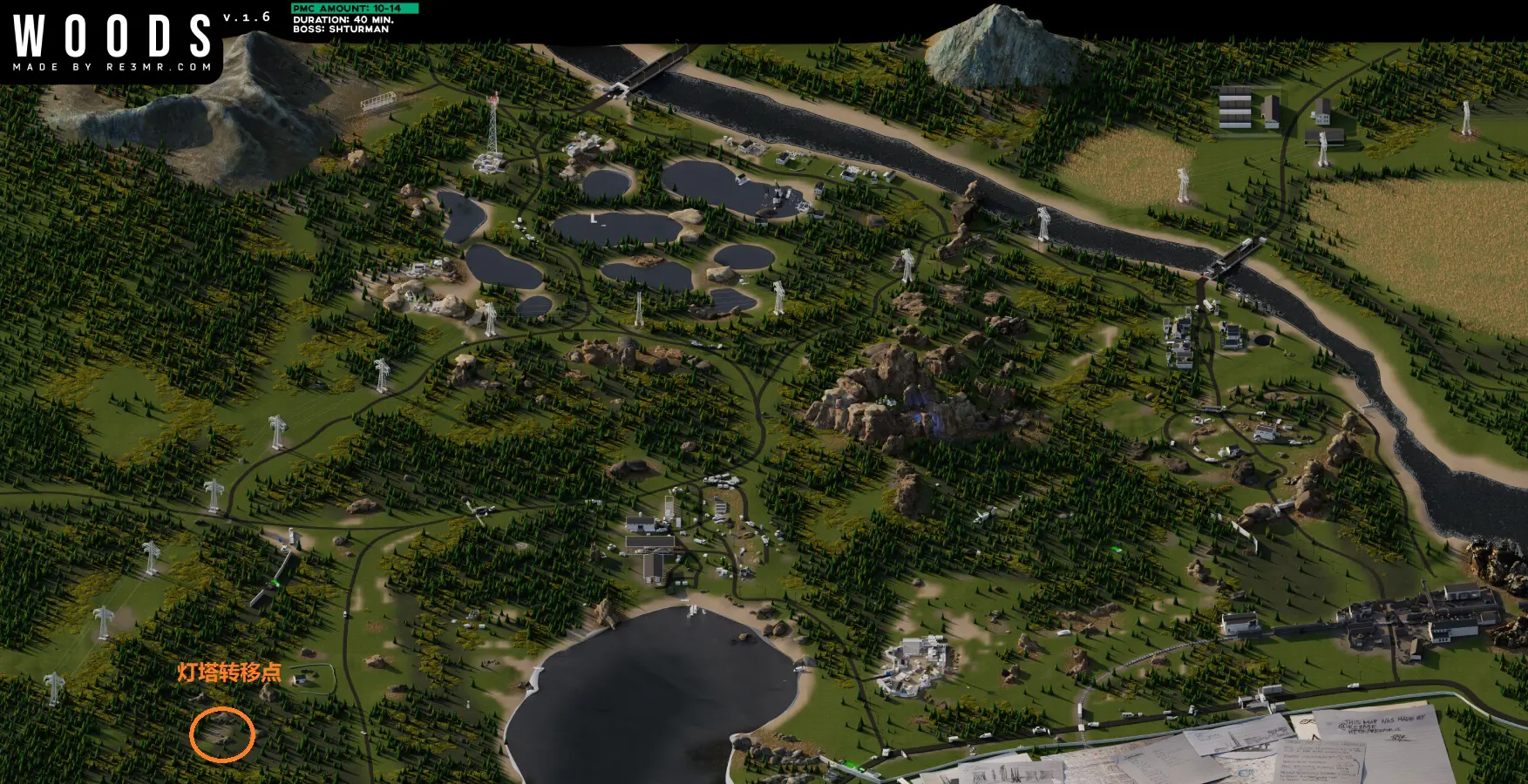 森林转移到灯塔转移点位置 森林转移到灯塔转移点位置