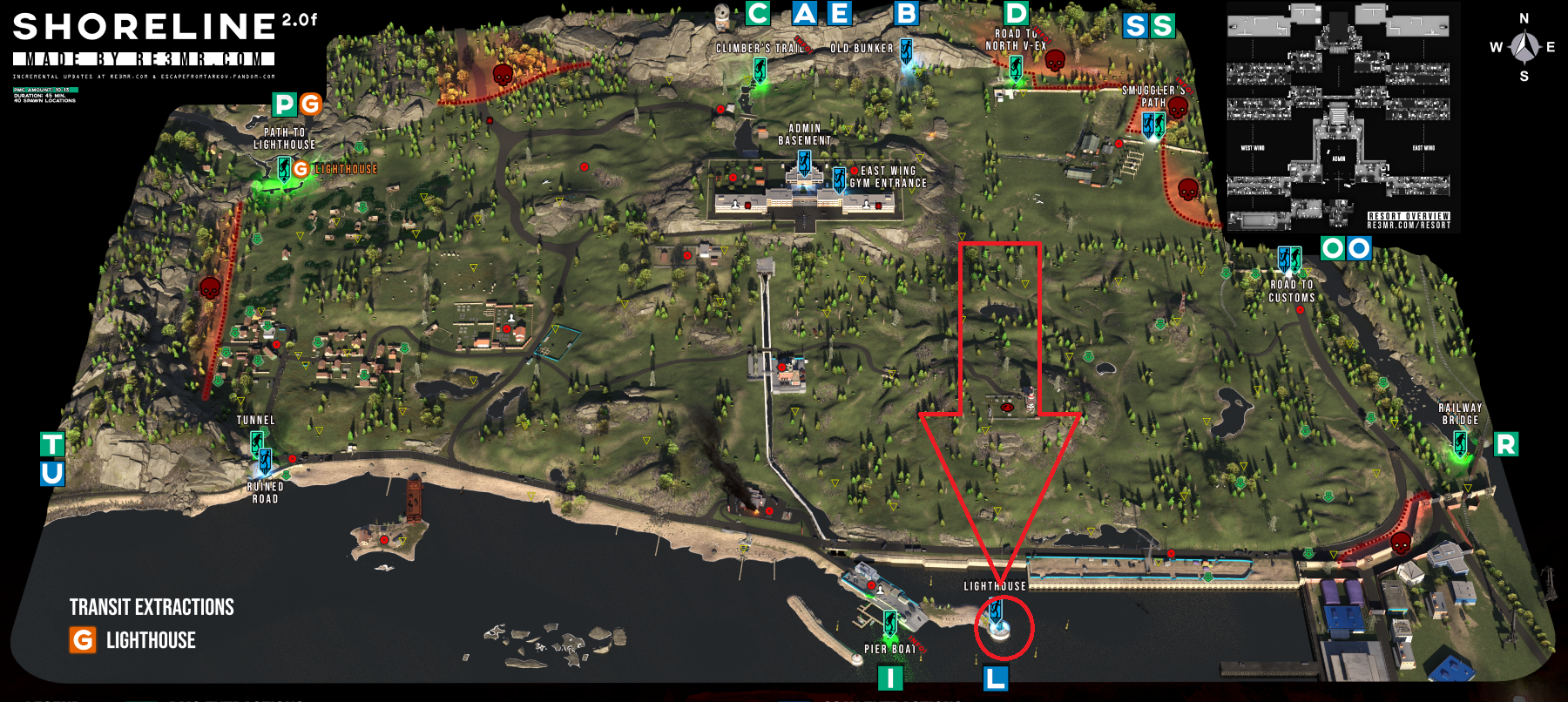 海岸线的安置位置